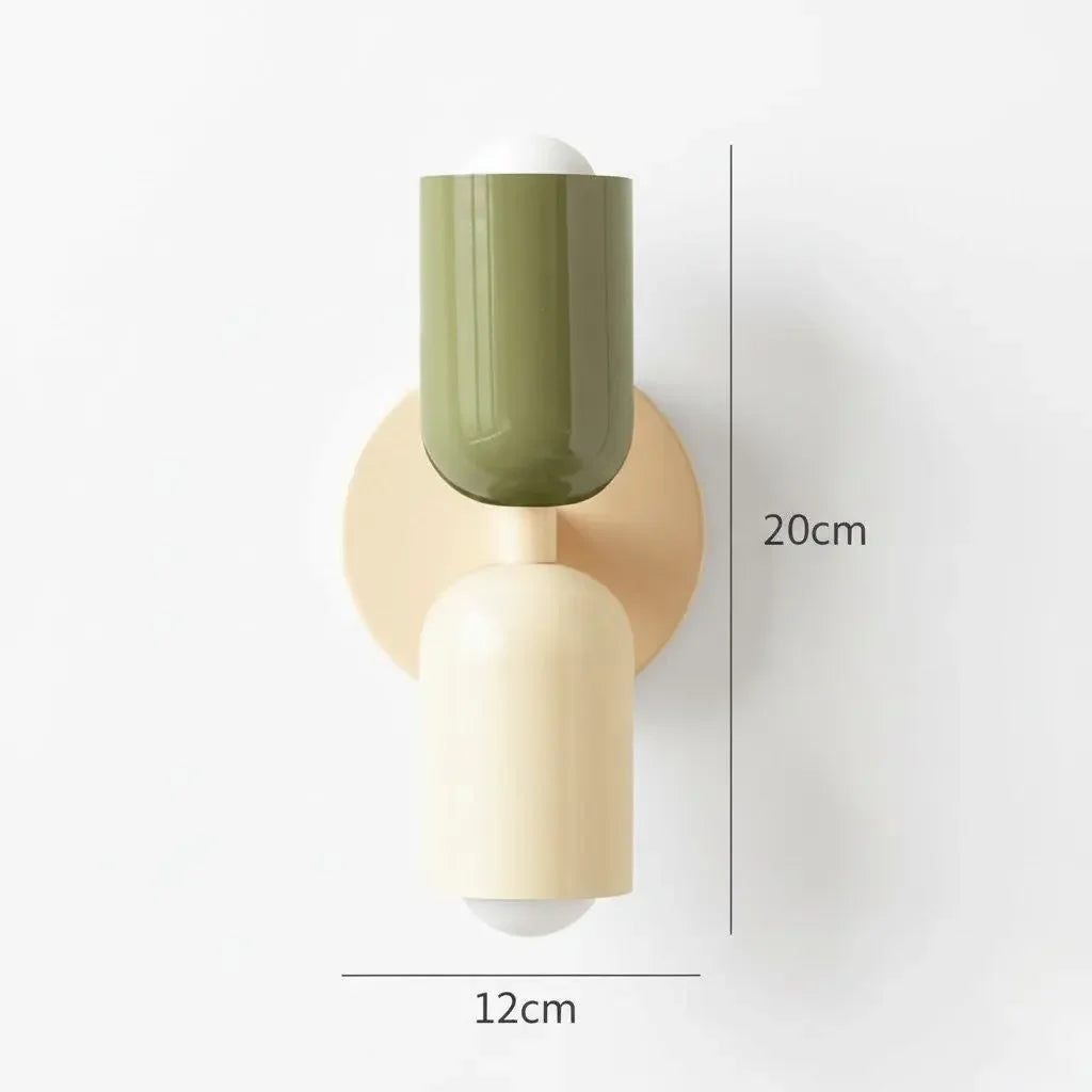 Arandela de Parede Dupla Minimalista Iluminação Moderna Maravilhas do Mundo Moderno