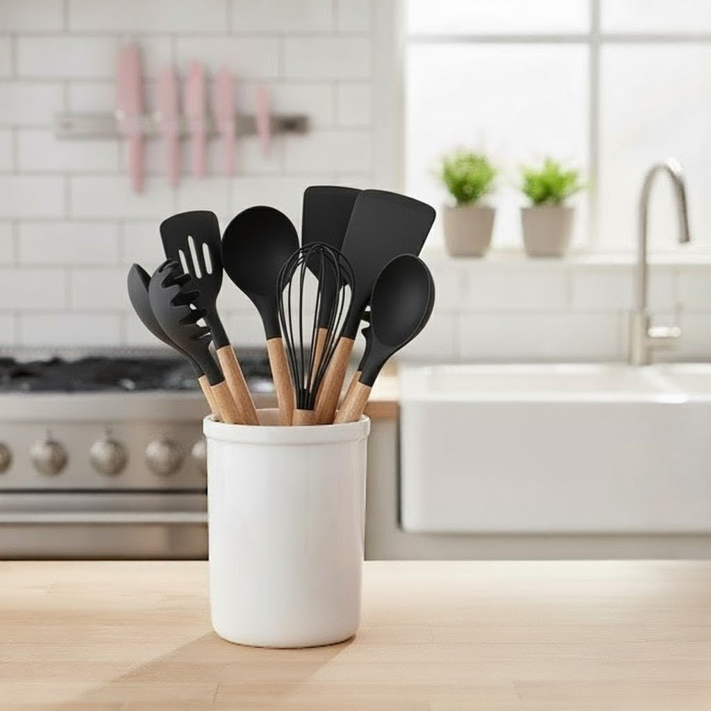 Kit Completo Jogo Utensílios de Cozinha 19 Peças