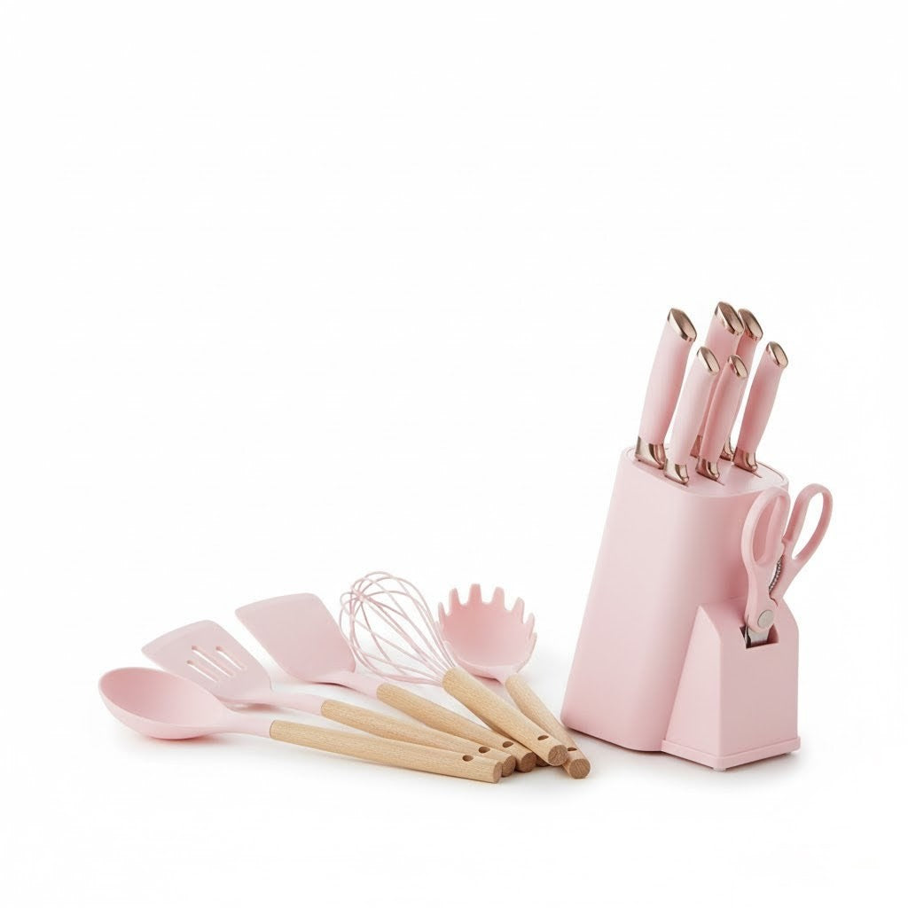 Kit Completo Jogo Utensílios de Cozinha 19 Peças