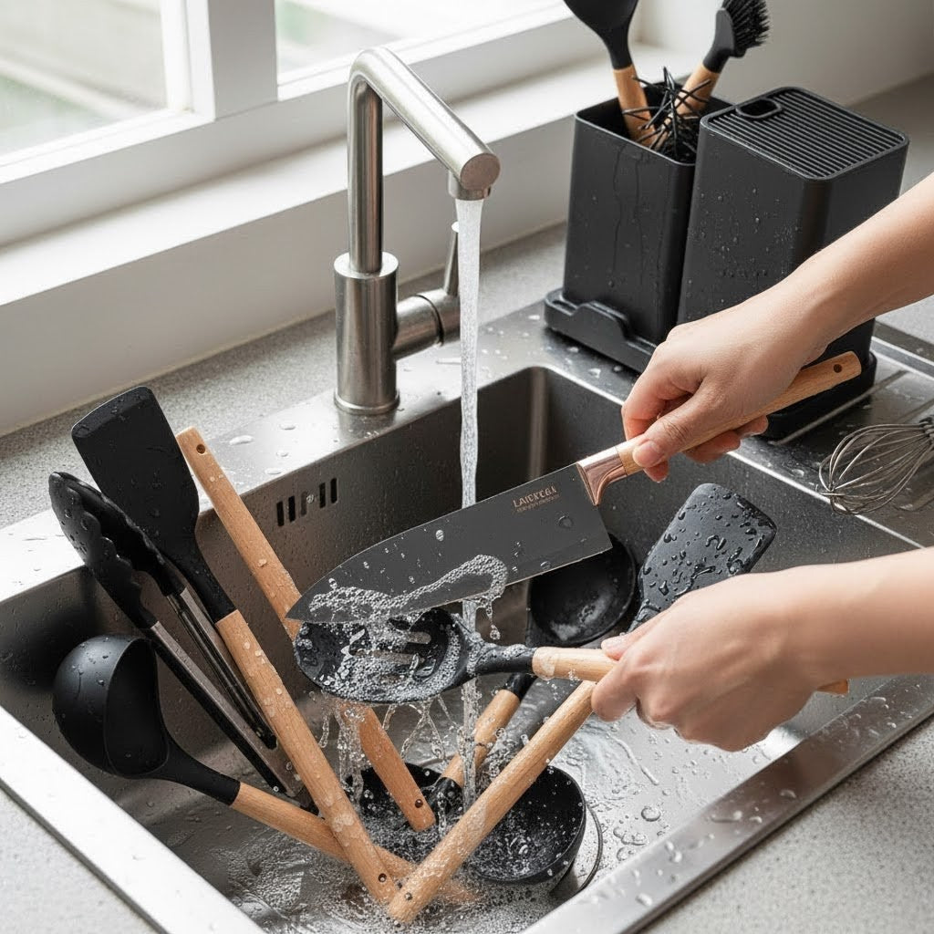 Kit Completo Jogo Utensílios de Cozinha 19 Peças