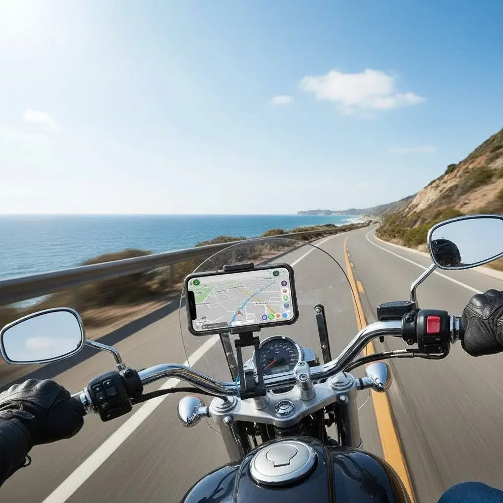 Suporte de Guidão Para Bicicletas e Motos Impermeável Maravilhas do Mundo Moderno