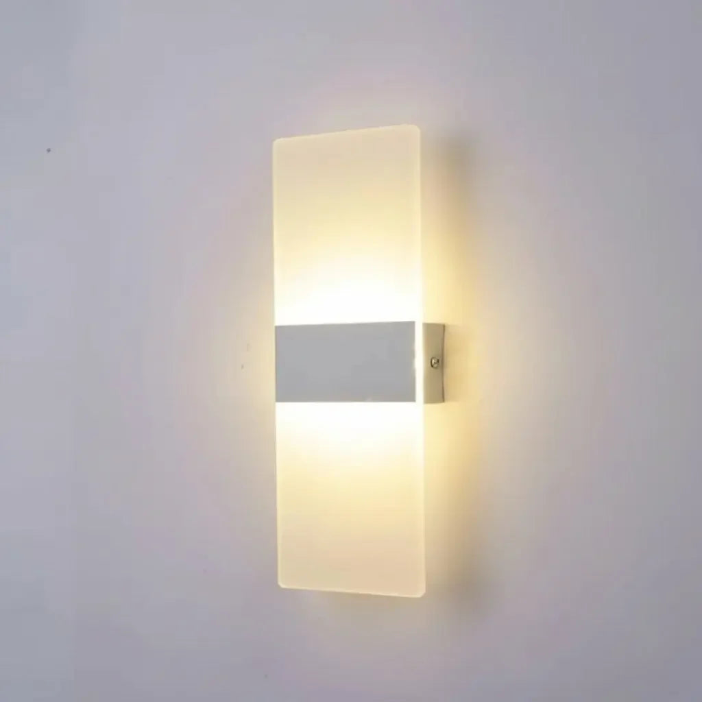 Arandela de Parede Minimalista em Acrílico Iluminação Moderna Maravilhas do Mundo Moderno