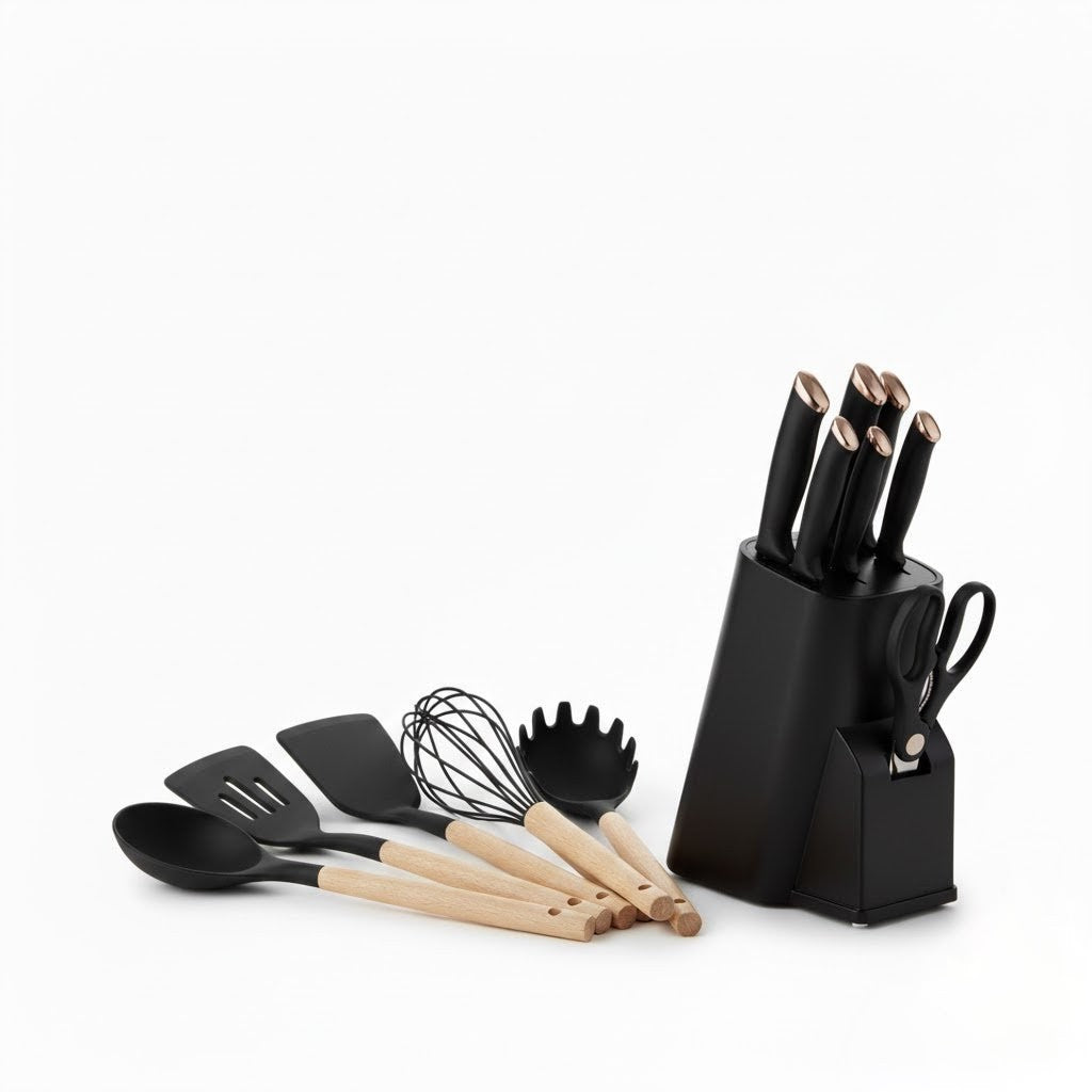 Kit Completo Jogo Utensílios de Cozinha 19 Peças