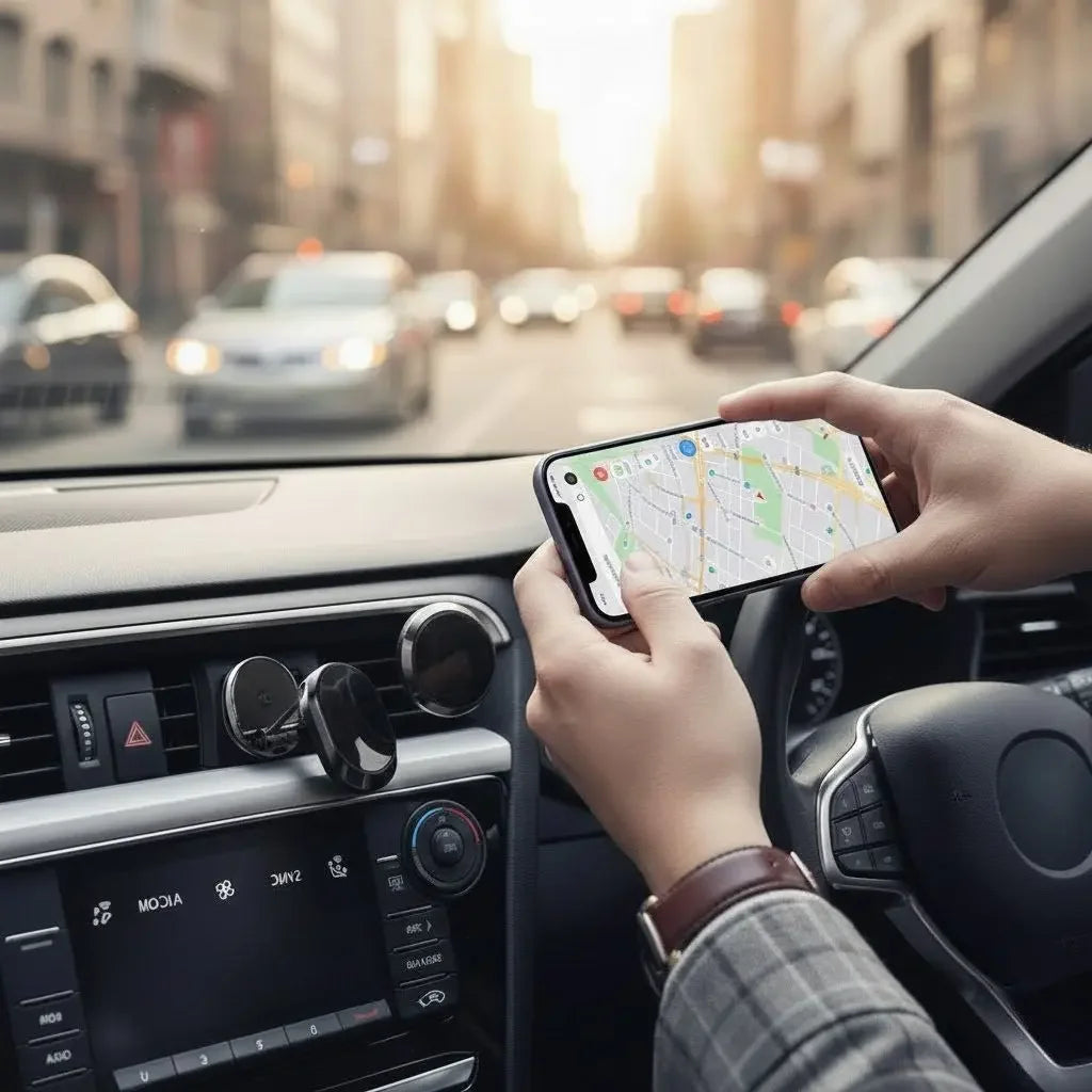 Suporte de Celular Discreto para Carros Maravilhas do Mundo Moderno