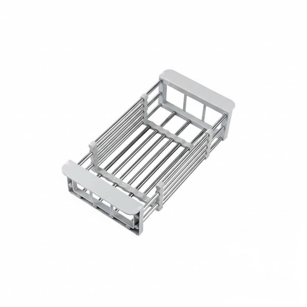 Escorredor Retrátil de Aço Inoxidável