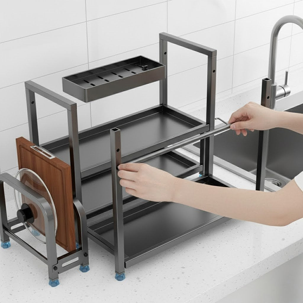 Prateleira para Cozinha em Aço Inoxidável