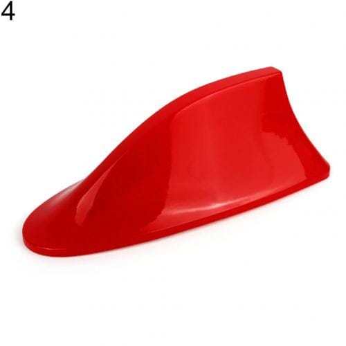 Antena de Rádio Tubarão Super Sport Universal - SharkSport AG093 Maravilhas do Mundo Moderno Vermelho