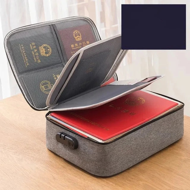 Bolsa Organizadora de Documentos AG106 Maravilhas do Mundo Moderno Cinza