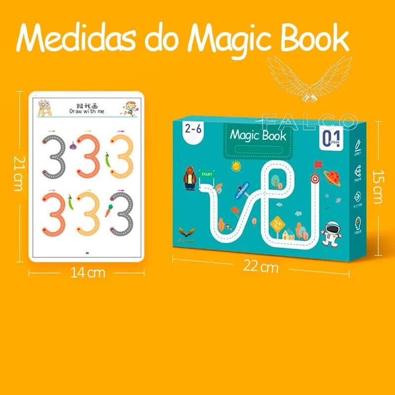 Caderno de Traço e Desenho Infantil com Tinta Apagável