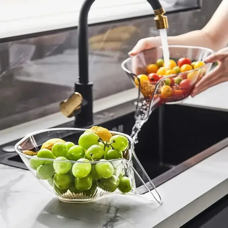 Kit Cesta de Drenagem para Legumes e Verduras AG114 Maravilhas do Mundo Moderno