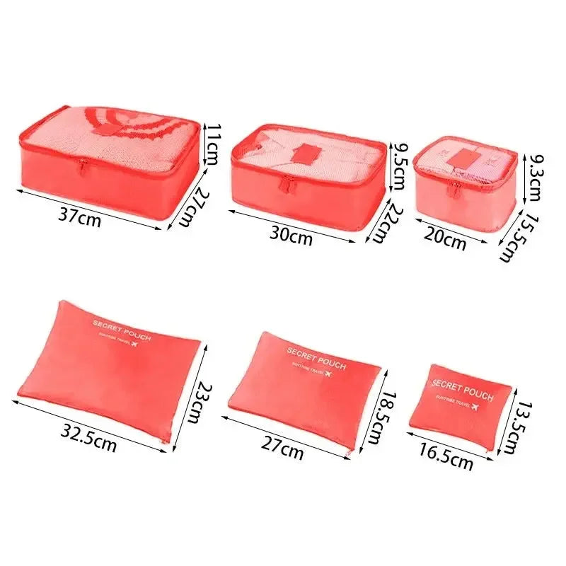 Kit Organizador de Malas para Viagem Maravilhas do Mundo Moderno