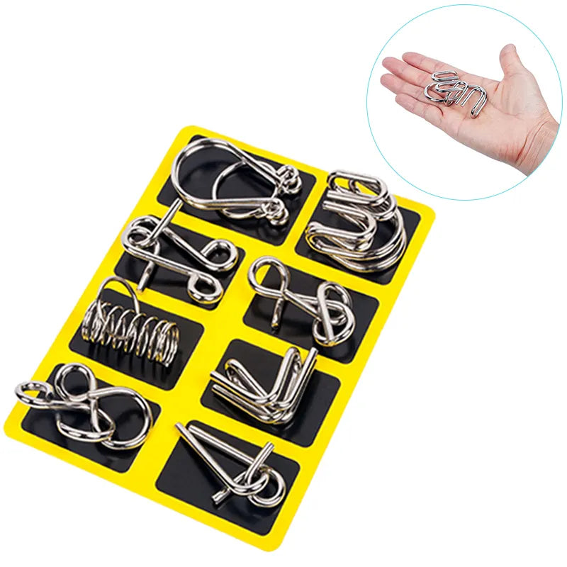 Kit Quebra Cabeça de Metal Enigma KIDS019 Maravilhas do Mundo Moderno