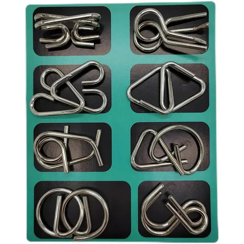 Kit Quebra Cabeça de Metal Enigma Maravilhas do Mundo Moderno