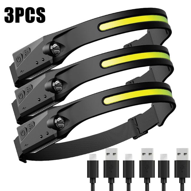 Lanterna de Cabeça Recarregável USB - Compre 2 Leve 3 FER009 Maravilhas do Mundo Moderno
