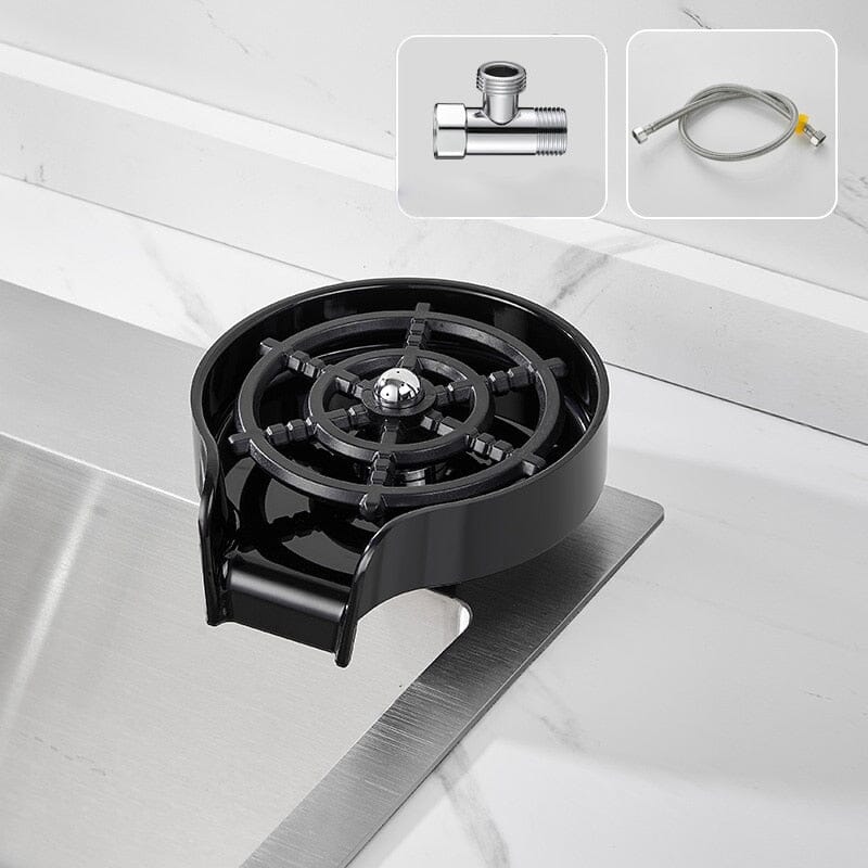 Lavador de Vidro de Alta Pressão para Pia de Cozinha CC076 Maravilhas do Mundo Moderno Preto