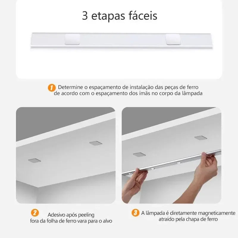 Luminária de Gabinete com Sensor de Movimento Maravilhas do Mundo Moderno