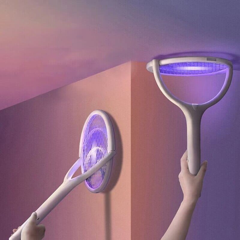 Raquete Mata Mosquito com Ions de Atração AG098 2019 Maravilhas do Mundo Moderno