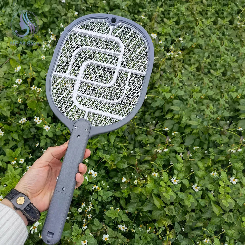Raquete Mata Mosquito com Ions de Atração AG098 2019 Maravilhas do Mundo Moderno