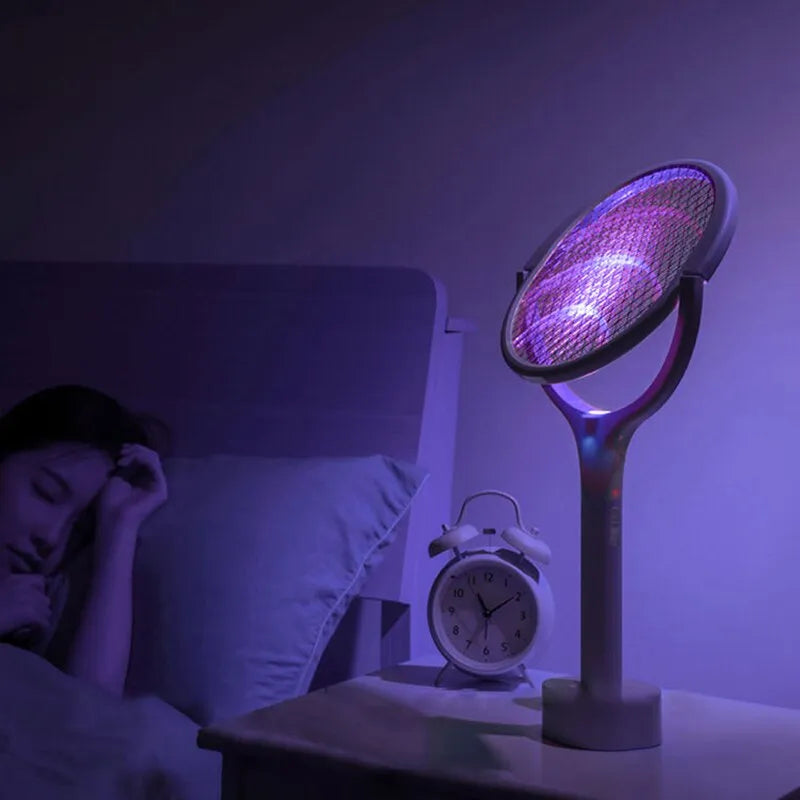 Raquete Mata Mosquito com Ions de Atração AG098 2019 Maravilhas do Mundo Moderno