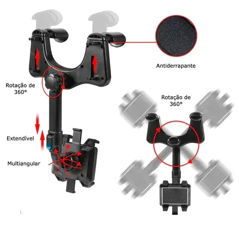 Suporte de Celular para Carros Multiangular Maravilhas do Mundo Moderno