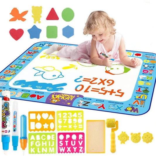 Tapete de Água Mágica Colorida para Crianças KIDS026 Maravilhas do Mundo Moderno