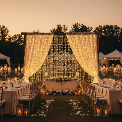 Cortina 300 Leds Luz Amarela