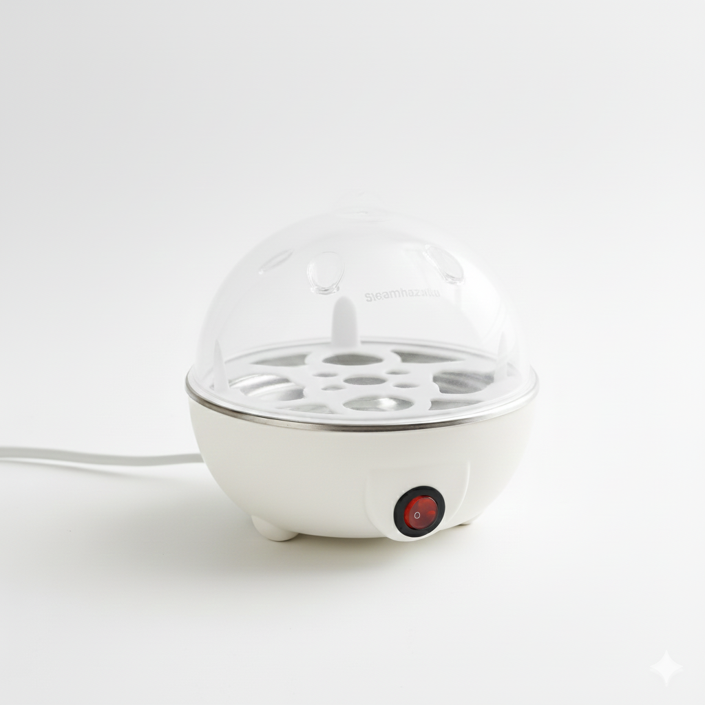 Cozedor De Ovos Portátil Elétrico Cozinha A Vapor