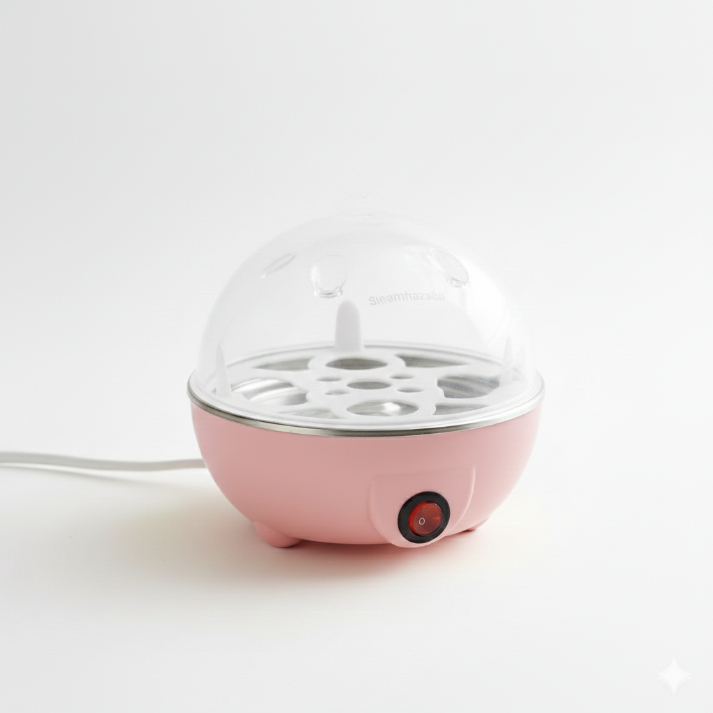 Cozedor De Ovos Portátil Elétrico Cozinha A Vapor