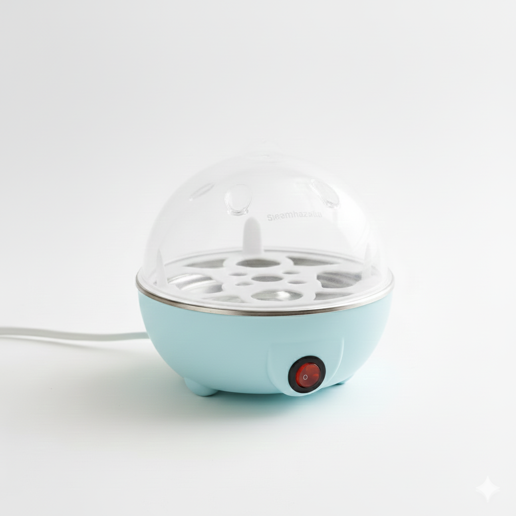 Cozedor De Ovos Portátil Elétrico Cozinha A Vapor