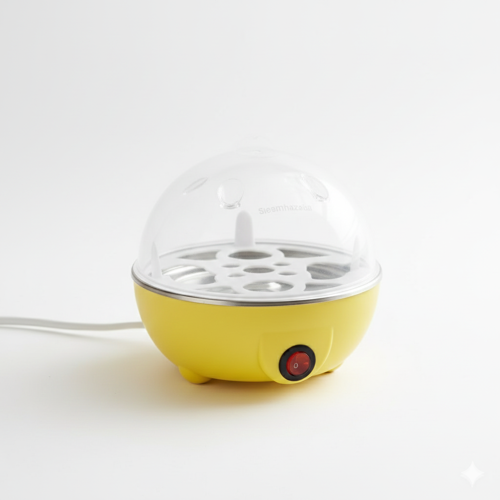 Cozedor De Ovos Portátil Elétrico Cozinha A Vapor