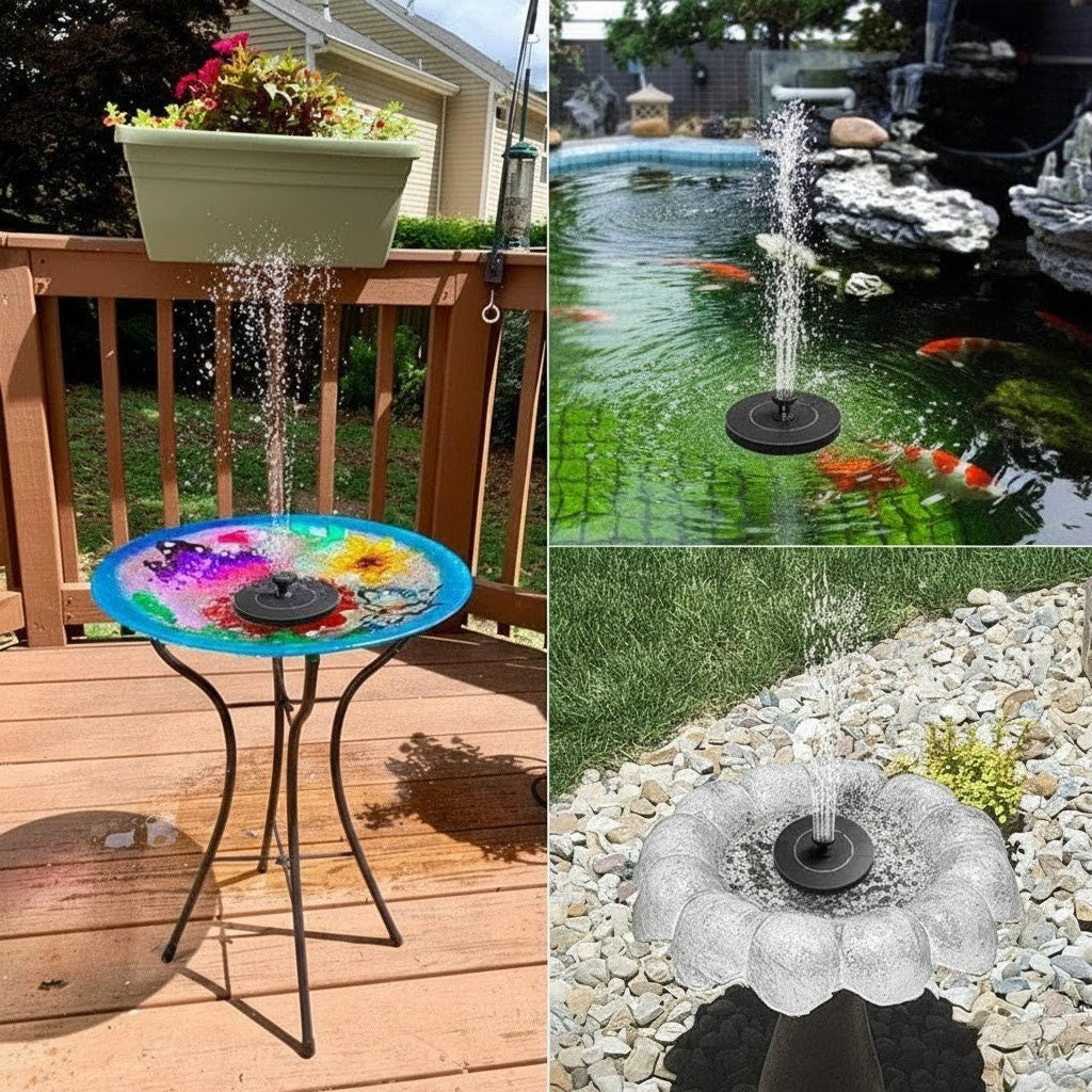 Fonte de Água Movida a Luz Solar Solary