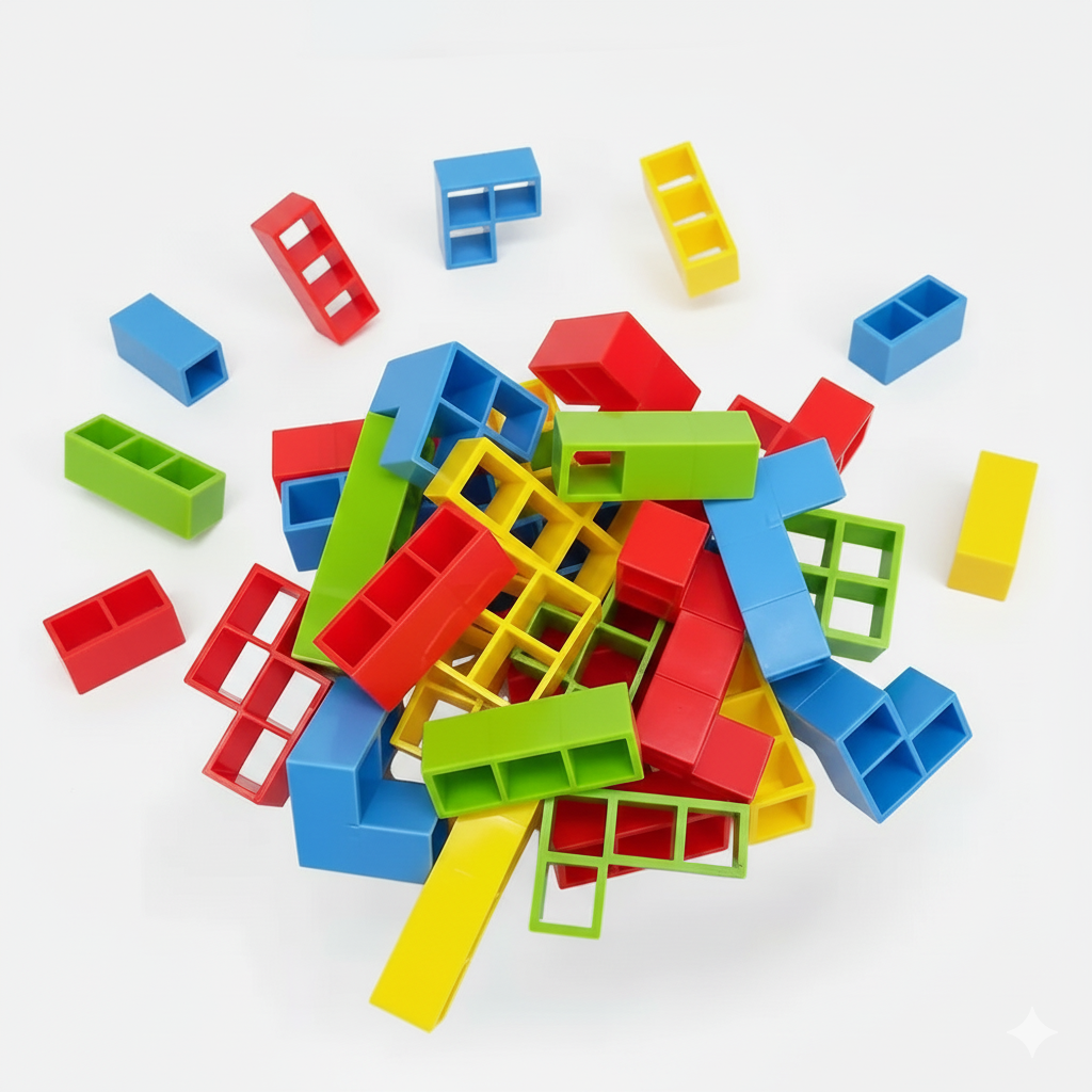 Jogo de Tetris em Equipe para Crianças e Adultos