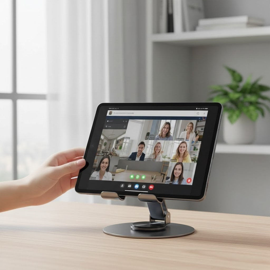 Suporte de Metal para Celular e Tablet Giratório