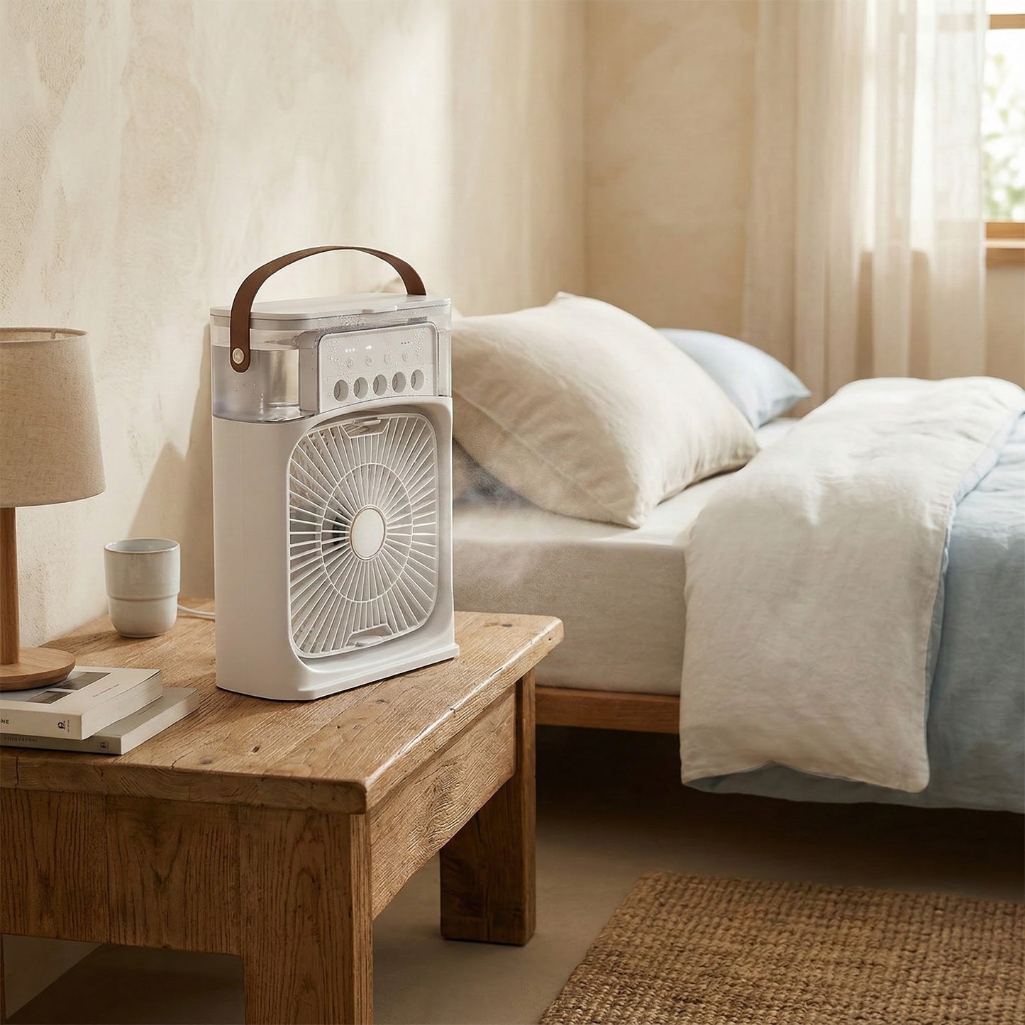 Mini Ventilador Umidificador Portátil