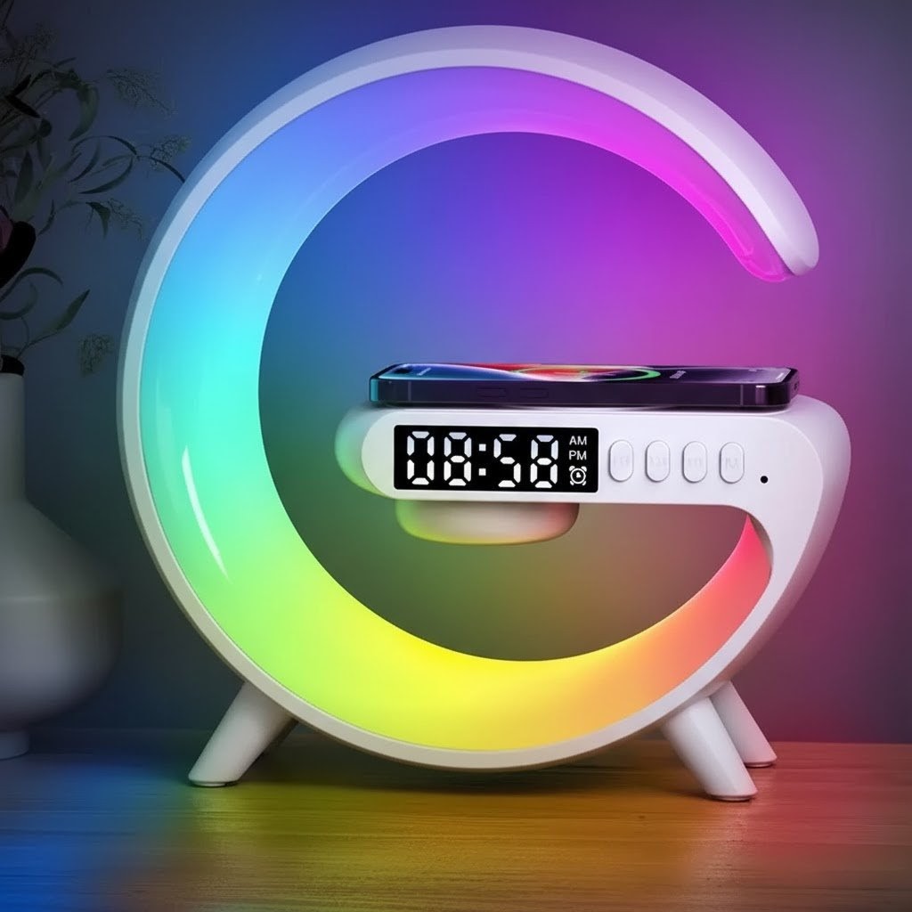 Relógio Carregador Wireless de Celular