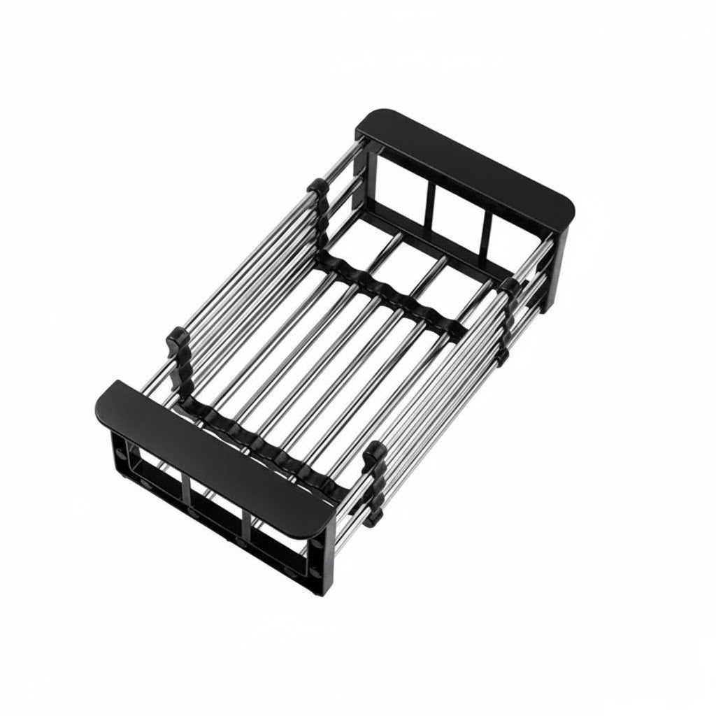 Escorredor Retrátil de Aço Inoxidável