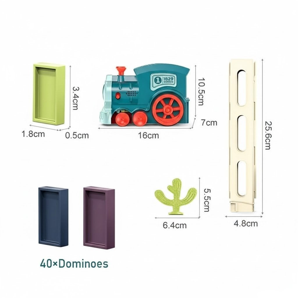 Trem Empilhador de Dominó