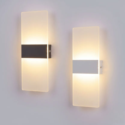 Arandela de Parede Minimalista em Acrílico Iluminação Moderna