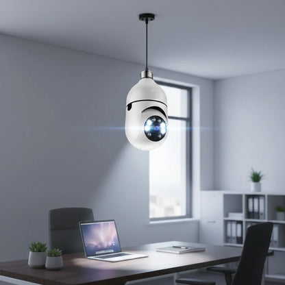 Câmera de Segurança 360 Graus Wi-Fi Full HD 1080p Com Gravador Microfone