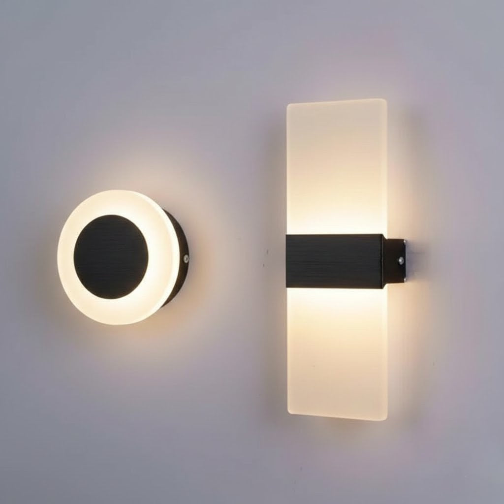 Arandela de Parede Minimalista em Acrílico Iluminação Moderna