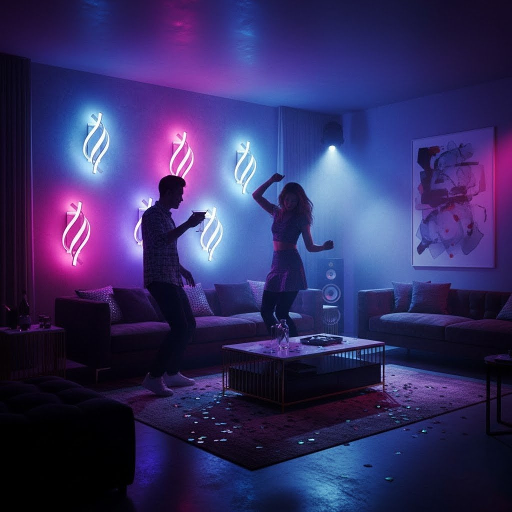 Arandela de Parede LED Espiral Moderna