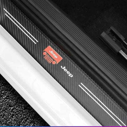 Kit Adesivo de Carbono de Soleira de Porta de Carro