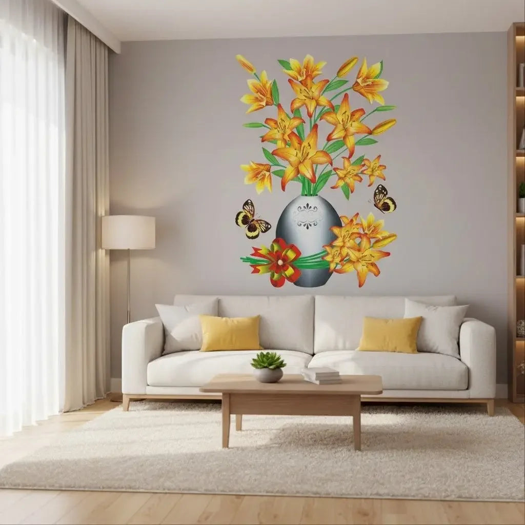 Adesivo de Flores 3D   Maravilhas do Mundo Moderno