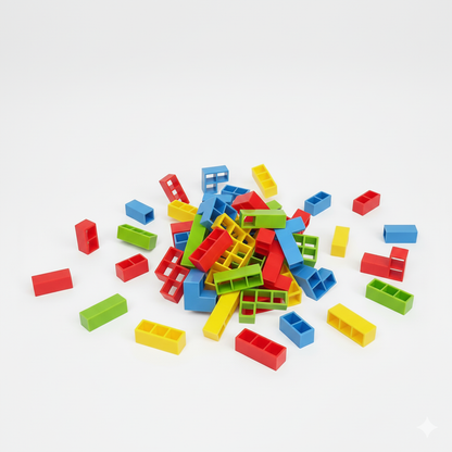 Jogo de Tetris em Equipe para Crianças e Adultos