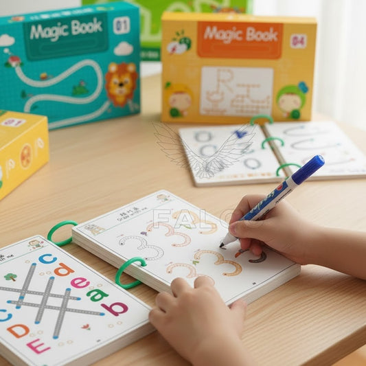 Caderno de Traço e Desenho Infantil com Tinta Apagável