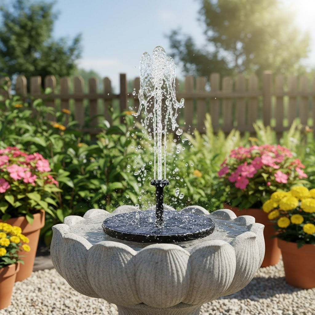 Fonte de Água Movida a Luz Solar Solary