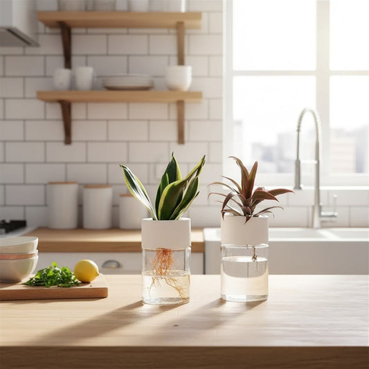 Mini Vaso de Decoração de Flores Hidropônico