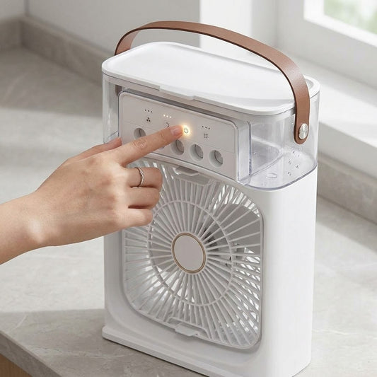 Mini Ventilador Umidificador Portátil