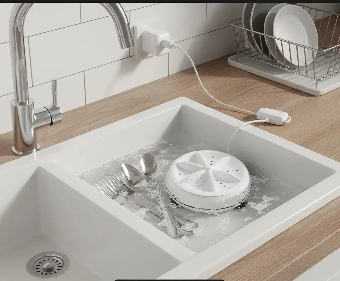 Mini Lavadora Portátil Ultra Sonic   Maravilhas do Mundo Moderno