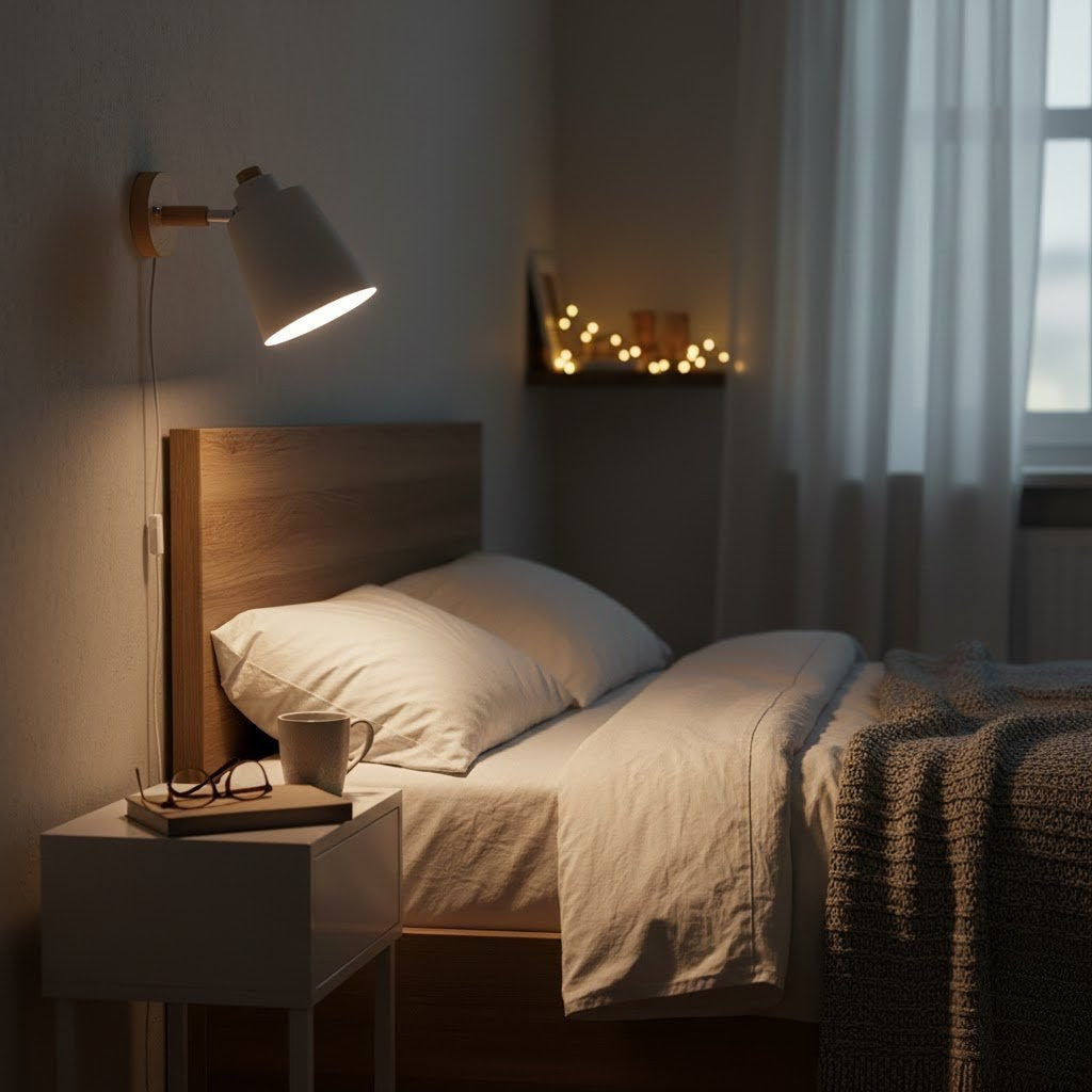 Arandela de Parede Wooden em Madeira com Interruptor Iluminação Decorativa